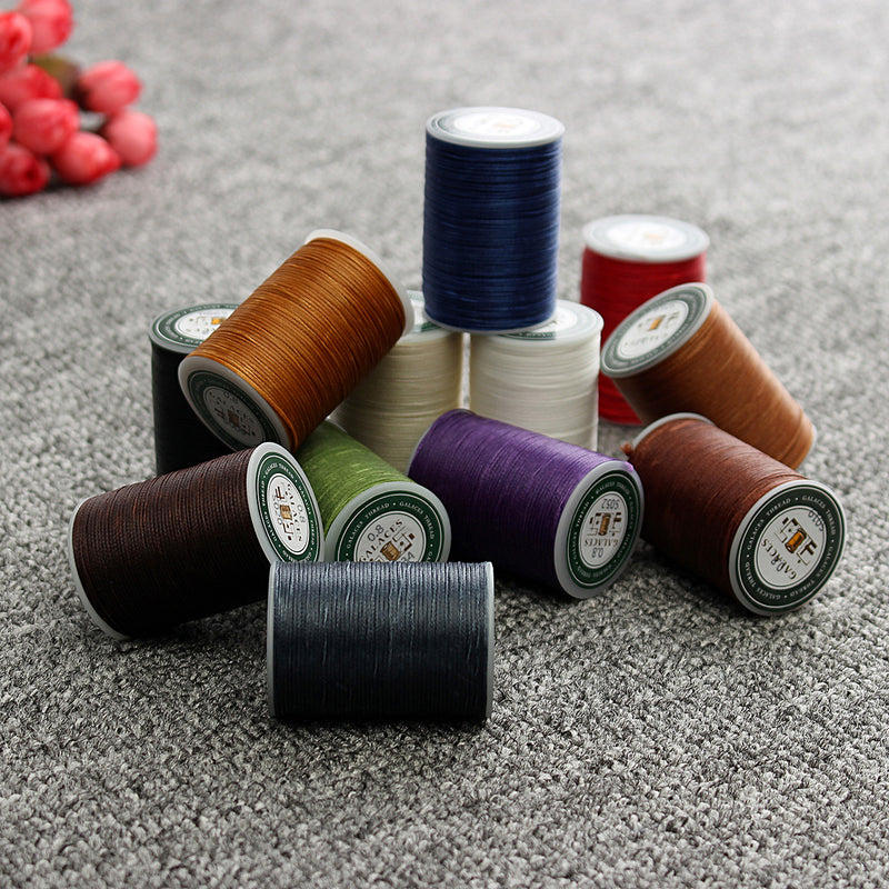 Waxed Thread 0.8mm 78m Polyester Cord Sewing Kit Stitching Leather Craft Bracelet