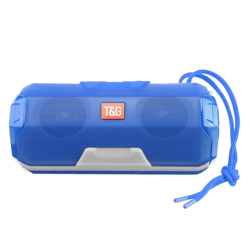 Portable bluetooth Wireless Speaker Dual Drivers FM Radio TF Card Stereo Bass LED Light Subwoofer with Mic