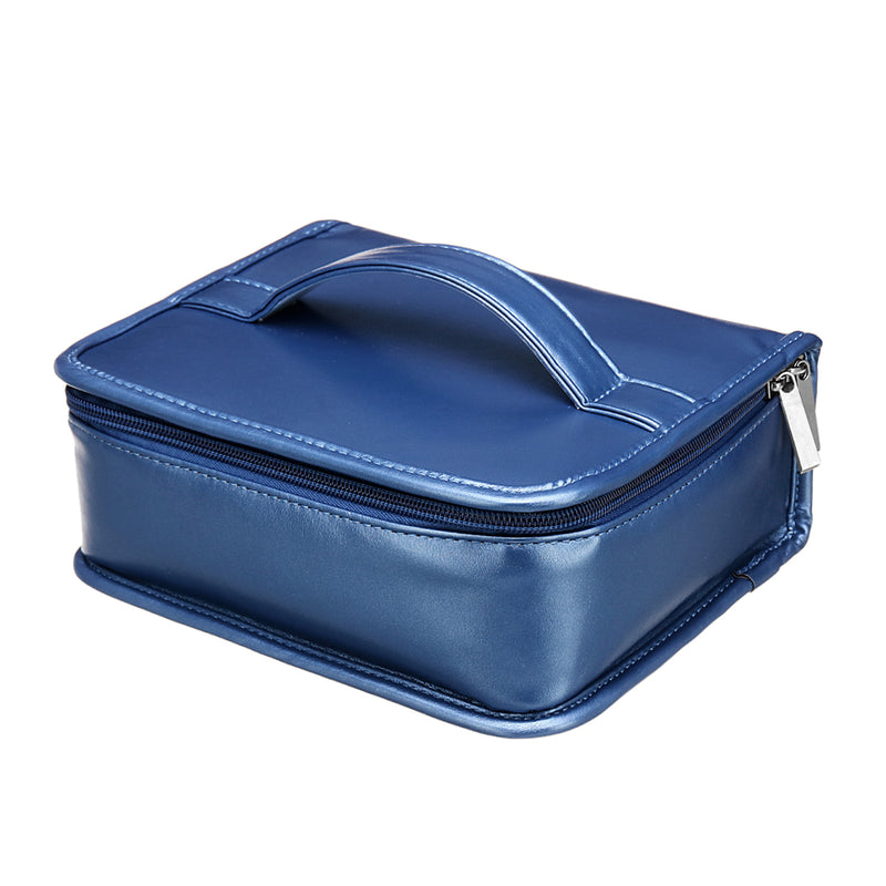 30 Compartments Essential Oil Storage Case PU Leather Portable Travel Bottle Organizer Collecting Bag