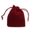 10Pcs Dark Red Drawstring Bags Wedding Party Candy Favor Gift Jewellery Pouches