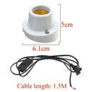 E27 Oblique Mouth Crawler Reptile Ceramic Heat Lampholder Light Socket Bulb Adapter AC110-240V