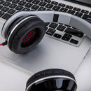 Foldable Portable 3.5mm Wired Headphone Lightweight Stereo Headphone with Mic