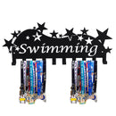 Metal Steel Medal Holder Hanger Display Rack Decorations Ideal for Swim Bike Ball Game Sport