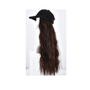 Woman Girl Duck Tongue Cap Wig Hat Light Long Halloween Party Curly Club
