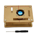 Acrylic Protective Case with Cooling Fan for Raspberry Pi 4 Model B/3B+/3B/2B