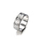 Vinatge Finger Ring Antique Silver Simple Engraved Pattern Wave Rings Ethnic Jewelry for Women Men