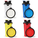 2 In 1 Pet Dog Food Water Bottle Portable Dog Travel Water Bottle With Dog Bowl