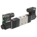 4V230C-08 DC 12V Double Head 3 Position 5 Way Pneumatic Solenoid Valve