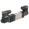 4V230C-08 DC 12V Double Head 3 Position 5 Way Pneumatic Solenoid Valve
