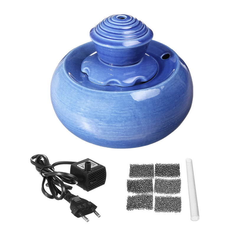 1300ml Ceramic Pet Cat Supplies Waterer Dispenser Automatic Pet Water Feeder