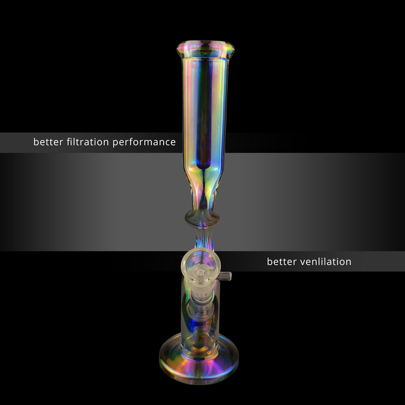 30CM Height Beaker Glass Joint Pipes Bubblers for Smoking Recycler T obacco Water H ookah Pen