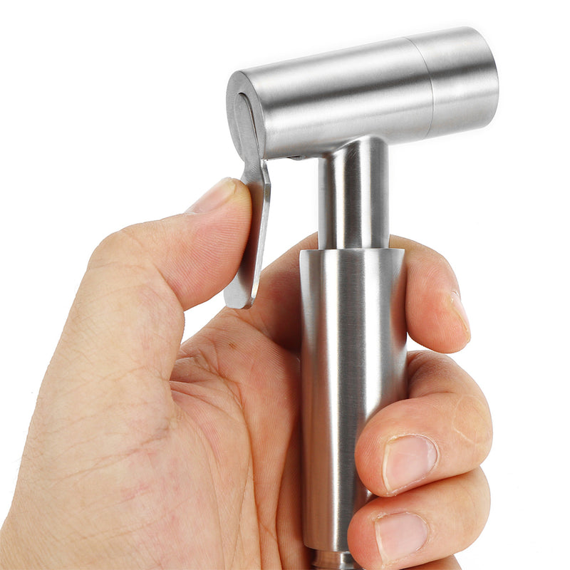 304 Stainless Steel Handheld Shattaf Toilet Bidet Faucet Sprayer Bathroom Shower Head