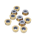 Drillpro 10pcs SRPMW1204MOT-GP CAD Carbide Insert for Turning Tool Holder Lathe Carbide Turning Tools