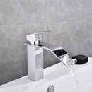 Bathroom Sink Faucet Basin Single Handle Mixer Tap W/Cover Plate Brushed Nickel