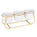 Ceramic Succulent Plant Flower Pot Bonsai Holder Home Tabletop Garden Decor With Stand