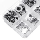 Suleve MXSW8 400Pcs Stainless Steel Flat Washer Assortment Set M2/2.5/3/4/5/6/8/10