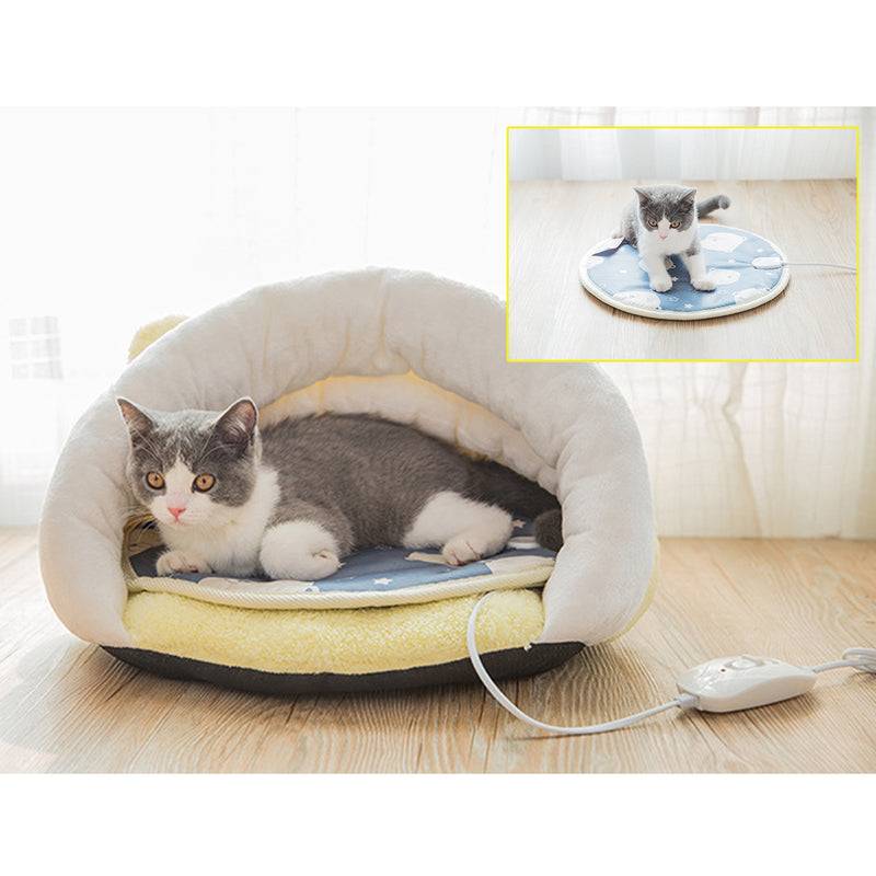 220V Electric Pet Fast Heated Mat Waterproof Winter Puppy Dog Cat Warmer Bed Heater