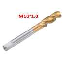 Drillpro M8/M10/M12 HSS Titanium Coated Screw Tap Thread Metric Spiral Flute Machine Hand Tap