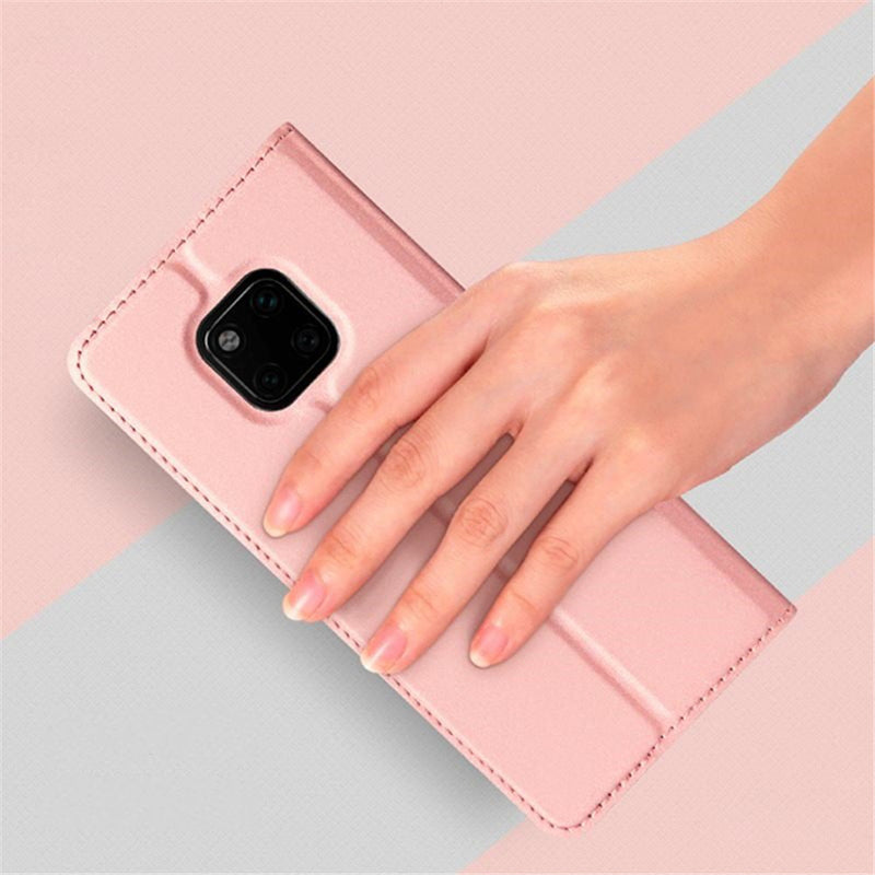DUX DUCIS Flip Magnetic Adsorption PU Leather Card Slot Full Cover Protective Case for Huawei Mate 20 Pro