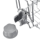 2 Layers Drain Rack Kitchen Sink Faucet Sponge Soap Cloth Storage Drying Holder