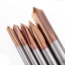 Drillpro 3 Flutes 90 Degree AlTiN Coating Chamfer Mill HRC55 2-8mm Tungsten Steel Milling Cutter