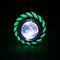 Double Color Round 8000K 30W High/Low Beam LED Headlights For Motorcycle Angel Eyes Devil Eye Light