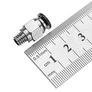 10Pcs 4.3mm Bore Pneumatic Connectors PC4-M6 Fit 4mm PTFE Tube Connector Coupling Feed Inlet