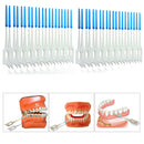 200pcs Interdental Between Teeth Floss Brush Elastic Massage Gum Toothpick