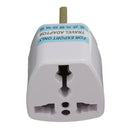 Universal US/EU To UK AC Power Adapter Travel Converter Adapter 3 Pins 110V-240V White