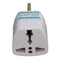 Universal US/EU To UK AC Power Adapter Travel Converter Adapter 3 Pins 110V-240V White