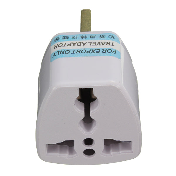 Universal US/EU To UK AC Power Adapter Travel Converter Adapter 3 Pins 110V-240V White