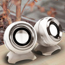 EZEEY Q8 3.5MM Audio Socket Mini Speaker Volume Control Subwoofer for Computer Phone
