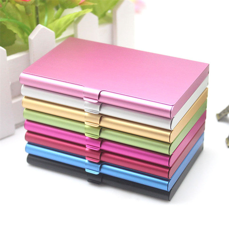 Creative Casual Business Card Case Stainless Steel Aluminum Holder Metal Box Cover Men Business Card Holder Metal Wallet