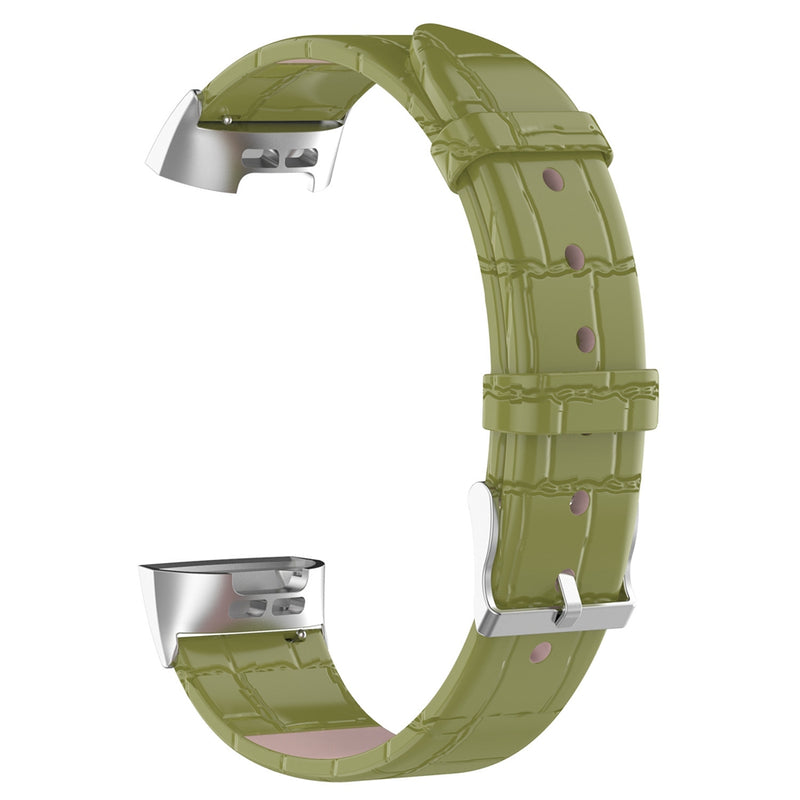 Bakeey Replacement Leather Watch Band Strap for Smart Watch Fitbit Charge 3