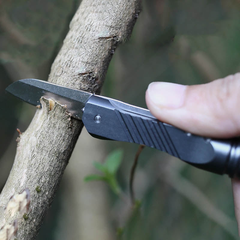 ZANLURE B23 Outdoor Hunting Rechargeable Flashlight Tactical Pen Window Breaker Gel Pen Knife Multi-function Tool