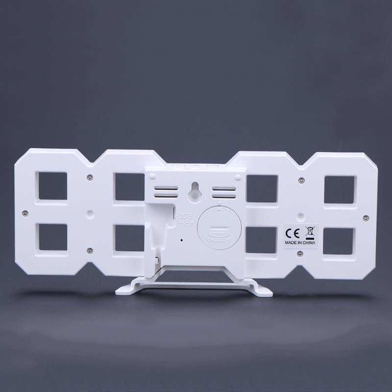 Digital Electronic Desktop Clock LED Clock Alarm Clock 12/24 Hours Display Home Decorations