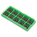 Drillpro 10pcs CNNMG120408 MS CVD Turning Tool Carbide Insert for DCLNR/L
