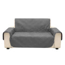 Grey Microfiber Pet Dog Kids Couch Sofa Furniture Protector Cover Strap Waterproof Chair Covers
