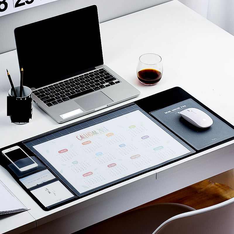 Mouse Pad Office Mat Multifunctional Weekly Planner Organizer Desk Table Storage Memo Mat