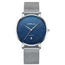 CRRJU 2269 Men Full Steel Simple Dial Date Display Quartz Watch