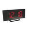 USB Rechargeable Mirror LED Alarm Clock Night Lights Thermometer Digital Clock