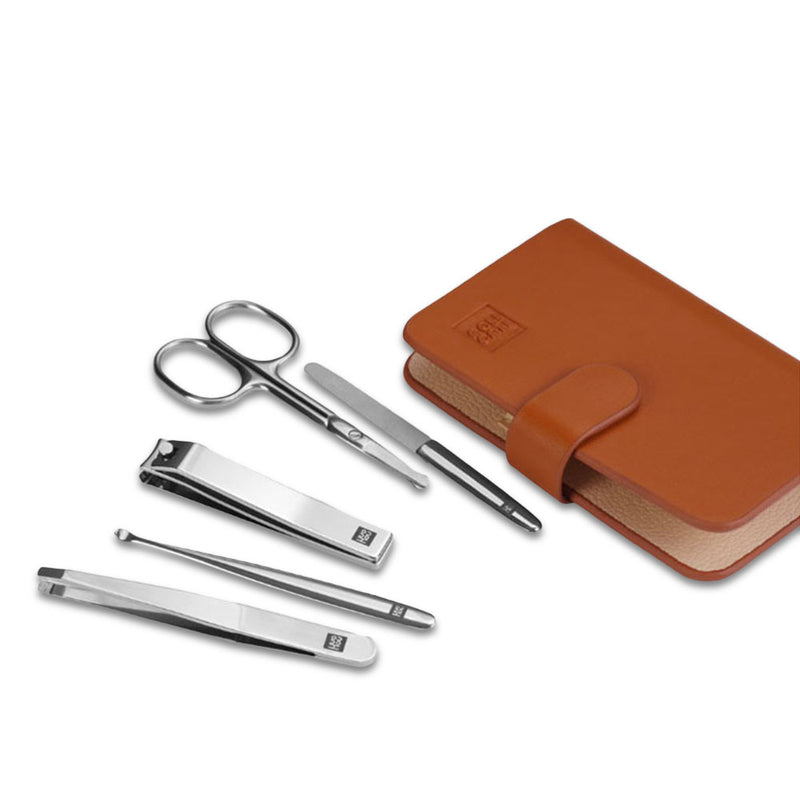 HUOHOU 5PCS/Set Stainless Steel Nail Clipper Beauty Scissors Tweezer Curette Stainless Steel Nail Clippers Set From Xiaomi Youpin