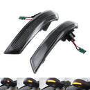 Smoked  LED Dynamic Turn Signal Lights Side Mirror Blinker Indicator Lamp Yellow Pair For Ford Focus MK3 MK3.5 2012-2018