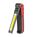 COB Front+Side LED 270 Rotation USB Charging Work Light Magnet Tail Folding Flashlight