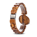 REDEAR SJ1680 Lightweight Women Watches Wood Band Quartz Wrist Watch