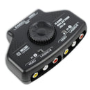 HUIYISHUN AV-2 Way Switch Selector for Audio Cable Video AV RCA Box Splitter XBox PS2