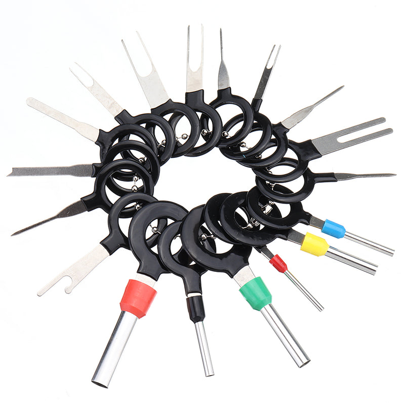 38Pcs/Set Car Terminal Removal Tool Electrical Wiring Crimp Connector Pin Extractor Kit Automobiles Terminal Repair Tools