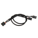 9Pin USB Header Male 1 to 4 Female Extension Splitter Cable 9 Port Multiplier Board