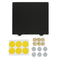 Black 220x220mm Double Texture PEI Powder Steel Plate with 6 Magnetic Block for 3D Printer