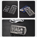 ZANLURE 22-in-1 Detachable Fishing Hook Card CNC Stainless Steel  Fishing Tool Outdoor Multi-purpose Survival Tools Hunting Tools